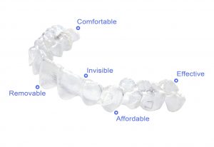 invisalign aligners are almost transparent